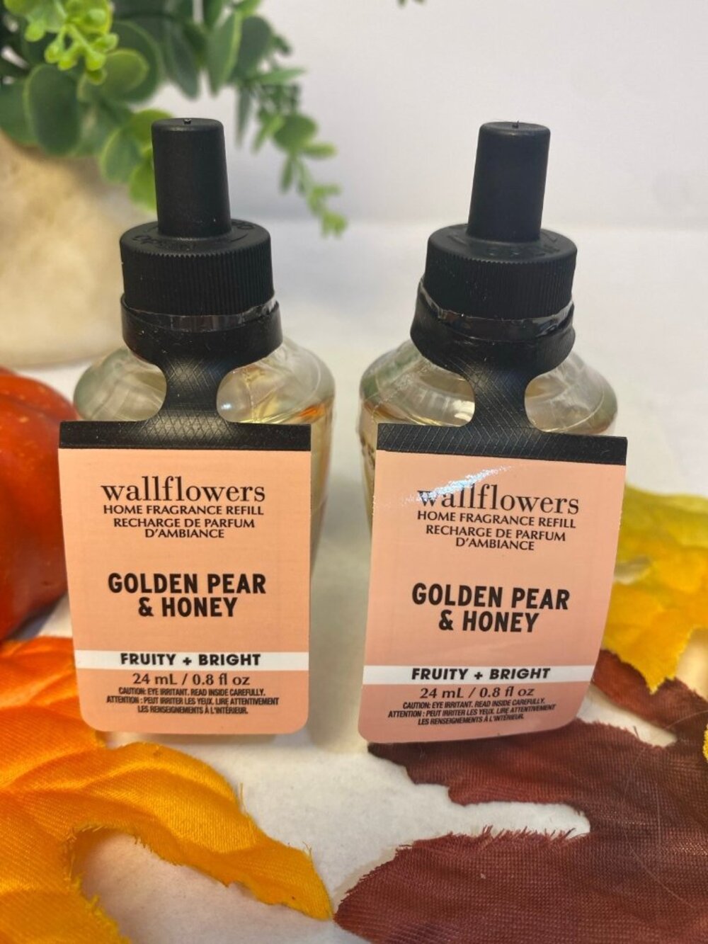 “Golden Pear & Honey” 2 New & Sealed Home Fragrance Wallflowers